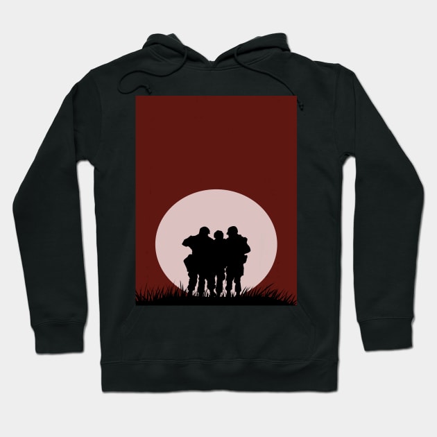 BAND OF BROTHERS | Artprint Hoodie by Archana7